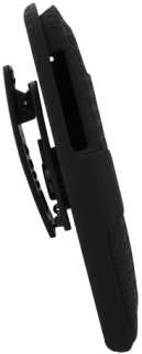 NEW BLACK HARD CASE + BELT CLIP HOLSTER + STAND FOR VERIZON HTC 