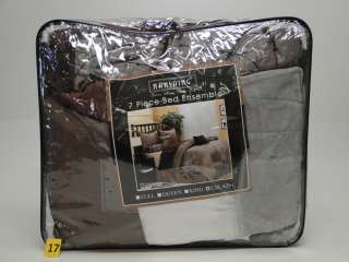   Dionnne 7 Piece Jacquard Comforter Set Taupe/Chocolate California King