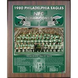1980 NFC Champions Philadelphia Eagles Championship Team Photo Plaque 