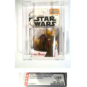  Graded Toys Star Wars Clone Wars AFA 85 Count Dooku Action 