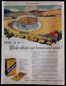 Vintage 1923 Wheatena Cereal Magazine Ad  