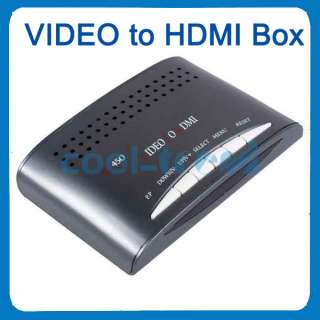 Composite S video AV 3RCA Audio Video To HDMI Converter Switch Box 