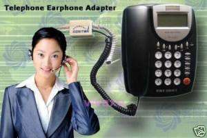 Earphone landline phone Adapter Converter F Conference  