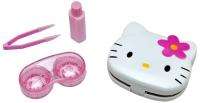 New Cute White Hello Kitty Contact Lenses Case Set FREE POSTAGE  