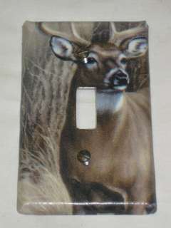   Oak Camo/Bear/Deer/Moose Light Switch Plate Cover Hunting Lodge Decor