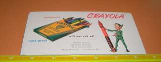 1940S/50S CRAYOLA CRAYONS CARBOARD SIGN *TINKERBELL* M  