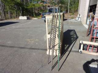   spindle balusters? 73 long hand carved Possible curtain rods  