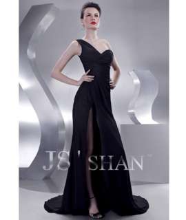 JSSHAN Sexy One shoulder Ball Evening Gown Prom Dress  