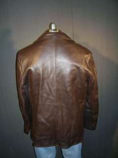  Genuine Deerskin Vintage Buckskin Quilted Leather Jacket 44  