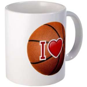  Mug (Coffee Drink Cup) I Love Basketball 