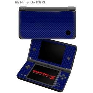  Nintendo DSi XL Skin   Carbon Fiber Blue by WraptorSkinz 