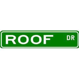 ROOF Street Sign ~ Family Lastname Sign ~ Gameroom, Basement, Garage 