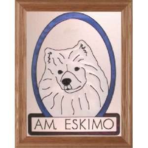 American Eskimo Dog Stained Glass 