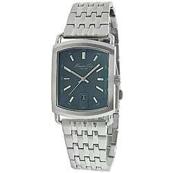 Kenneth Cole Mens Blue Dial Stainless Steel Watch  