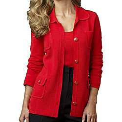 Austin Reed Womens Juliana Red Knit Jacket  
