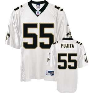  Scott Fujita White Reebok NFL Premier New Orleans Saints 