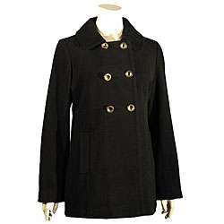 Liz Claiborne Womens Double breasted Wool Peacoat  