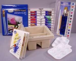DELUXE ACRYLIC PAINTING ART SUPPLIES SET   GREAT GIFT  