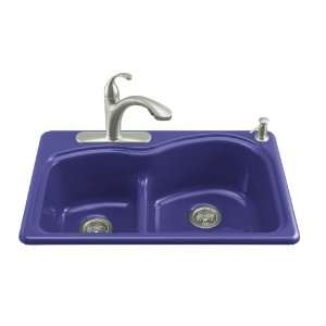 Kohler K 5839 4 30 Woodfield Smart Divide Self Rimming Kitchen Sink 