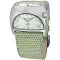 Lucien Piccard Womens Junior Stratosphere Light Green Leather Watch 