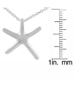 Sterling Silver Small Starfish Necklace  
