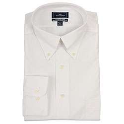 Dockers Mens White Oxford Wrinkle free Dress Shirt  