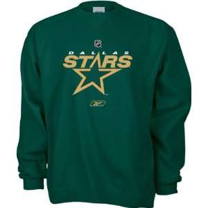  Dallas Stars  Green  Primary Logo Crewneck Sweatshirt 