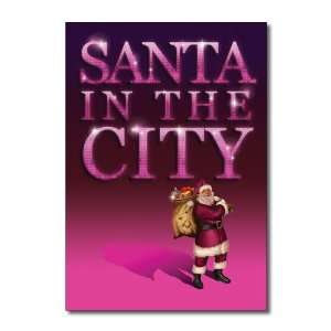   Santa And The City Humor Greeting Ron Kanfi