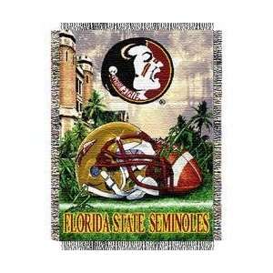  Florida State Seminoles NCAA Woven Tapestry Throw (Home 
