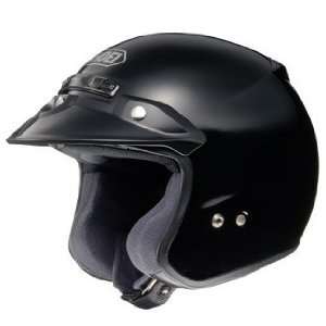Shoei RJ Platinum R Open Face Motorcycle Helmet Black XXL 2XL 02 606