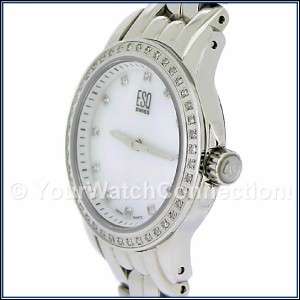 New, Authentic ESQ Luxe White Mother Of Pearl Watch, Ladies Model 