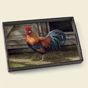   Rooster 18 x 12 inch Decorative Tray 