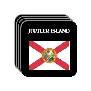  US State Flag   JUPITER ISLAND, Florida (FL) Set of 4 Mini 