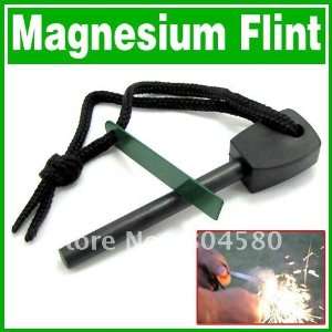   survival magnesium flint stone rod steel fire