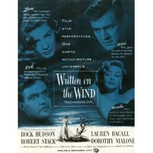 Written on the Wind Movie Poster (11 x 17 Inches   28cm x 
