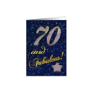  70th Birthday card for someone fabulous Card Toys 