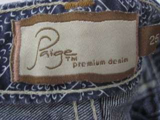 PAIGE DENIM Laurel Canyon Denim Jeans Pants Sz 25  