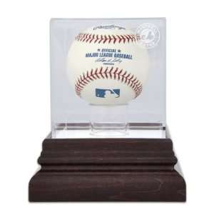   Mahogany MLB Baseball Expos Logo Display Case