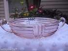 vintage anchor hocking pink glass bowl nappy dish manhattan go