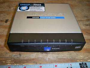 CISCO LINKSYS SD208 8 Port 10/100 Switch Ethernet  