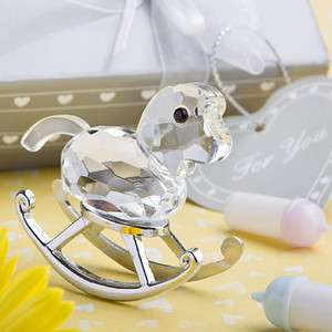 Choice Crystal Collection Rocking Horse Baby Christening Birthday 