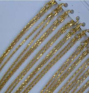  12string gold plated necklace chain 400mm  