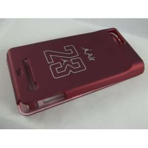 Droid X Mb810 and X2 Jordan 23 Red Case ,,Snap on Cell 