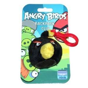 Angry Birds Backpack Clip   Black Bird  Toys & Games  