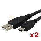 2x 6ft for Sony PS3 Controller A Male to Mini 5 Pin USB Data Charger 