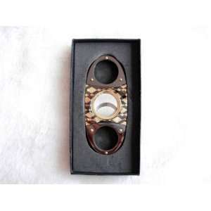  Stainless Steel Double Blade Cigar Cutter with Gift Box 