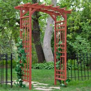   ft. Cypress Wood Pergola Garden Arbor Trellis Weather Resistant New