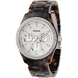 Fossil ES2456 Womens Stella Faux Tortoise Glitz Watch Today $91 