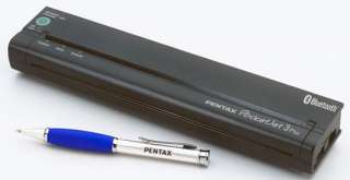 Not much larger than a pen, the Pentax PocketJet 3 Plus mobile printer 