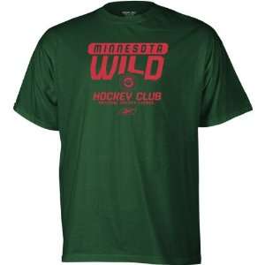    Minnesota Wild  Green  Hockey Club T Shirt